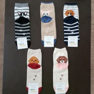 Kikiya Puppy Socks NWT